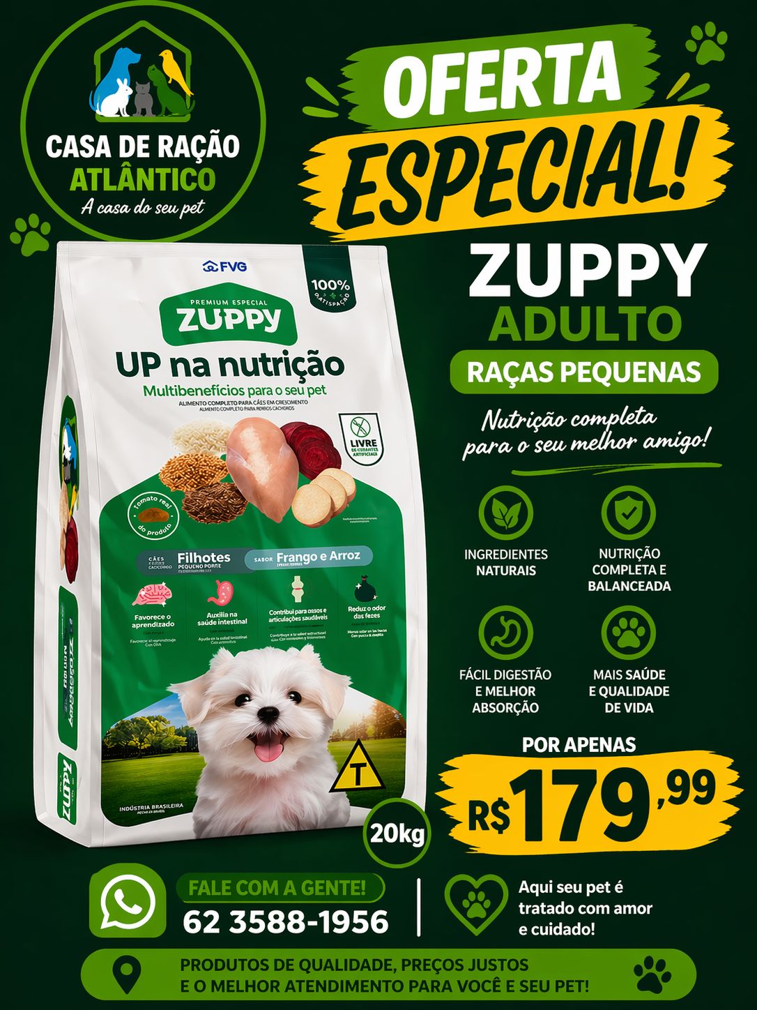 Promoção - Casa de Ração Atlântico em Goiânia