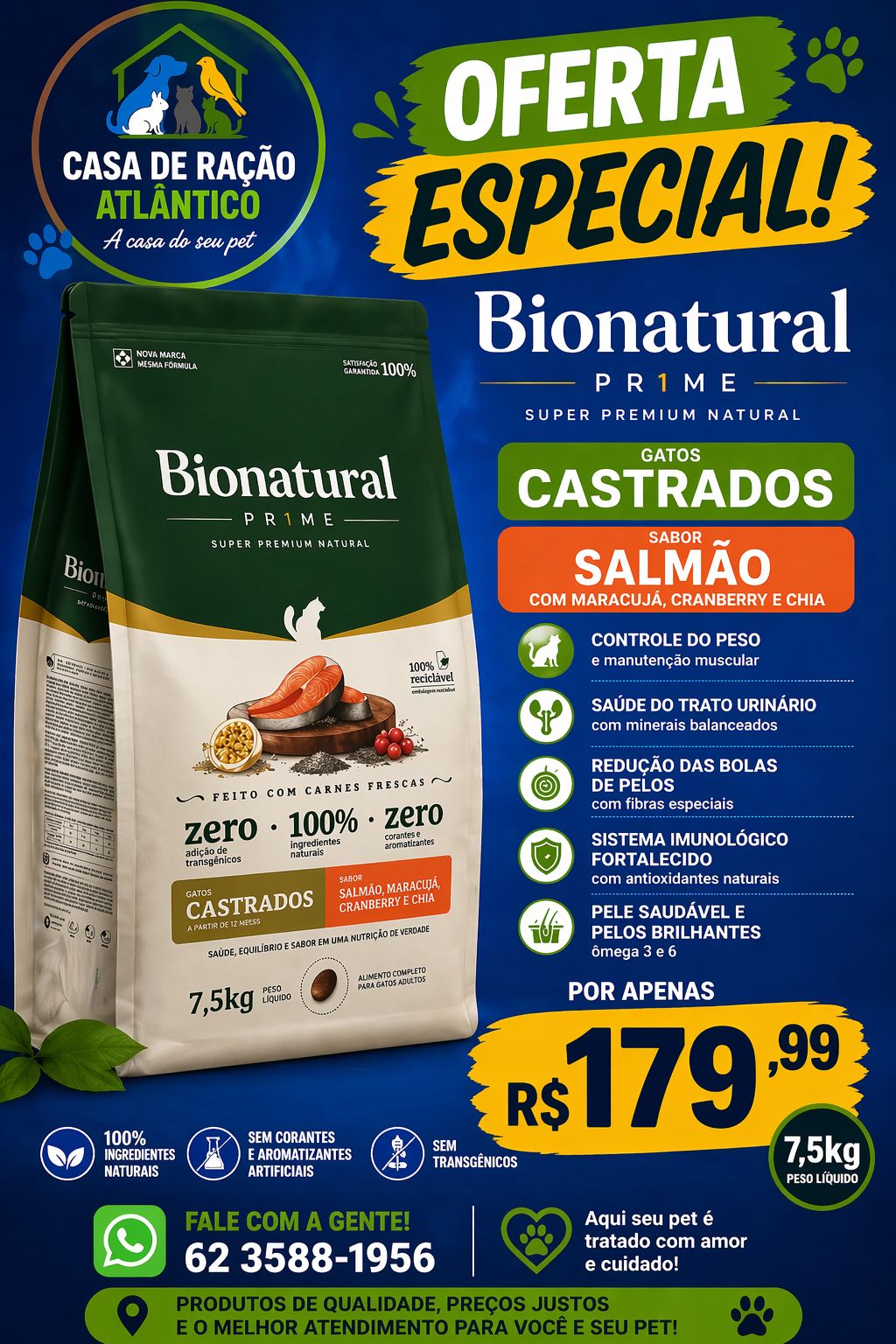 Promoção - Casa de Ração Atlântico em Goiânia