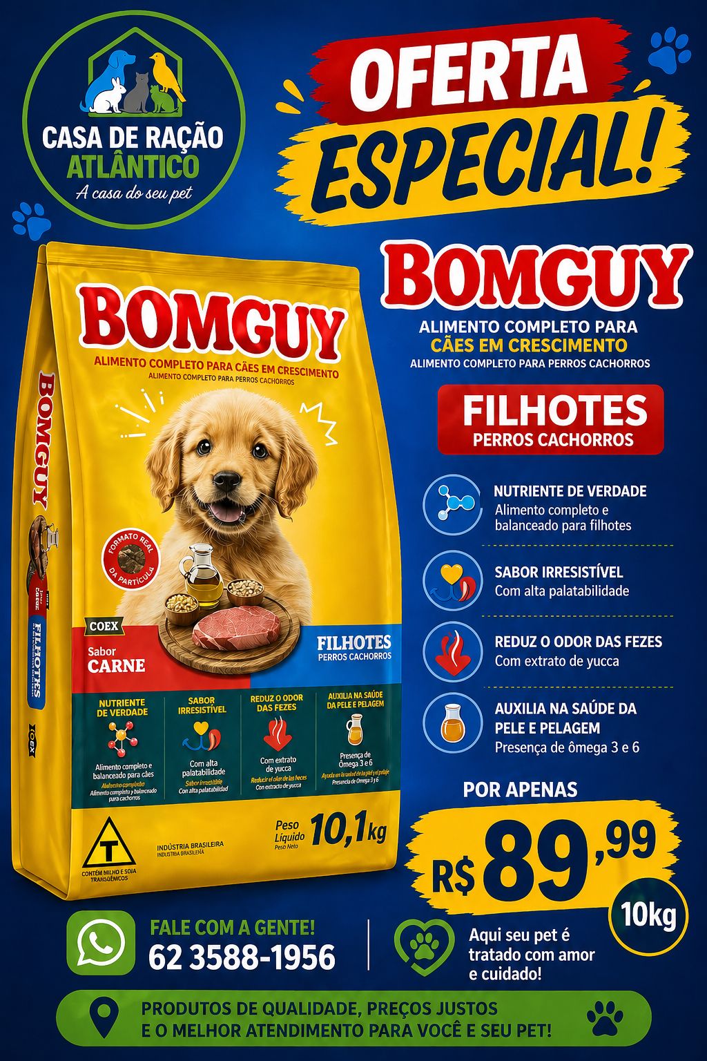Promoção - Casa de Ração Atlântico em Goiânia