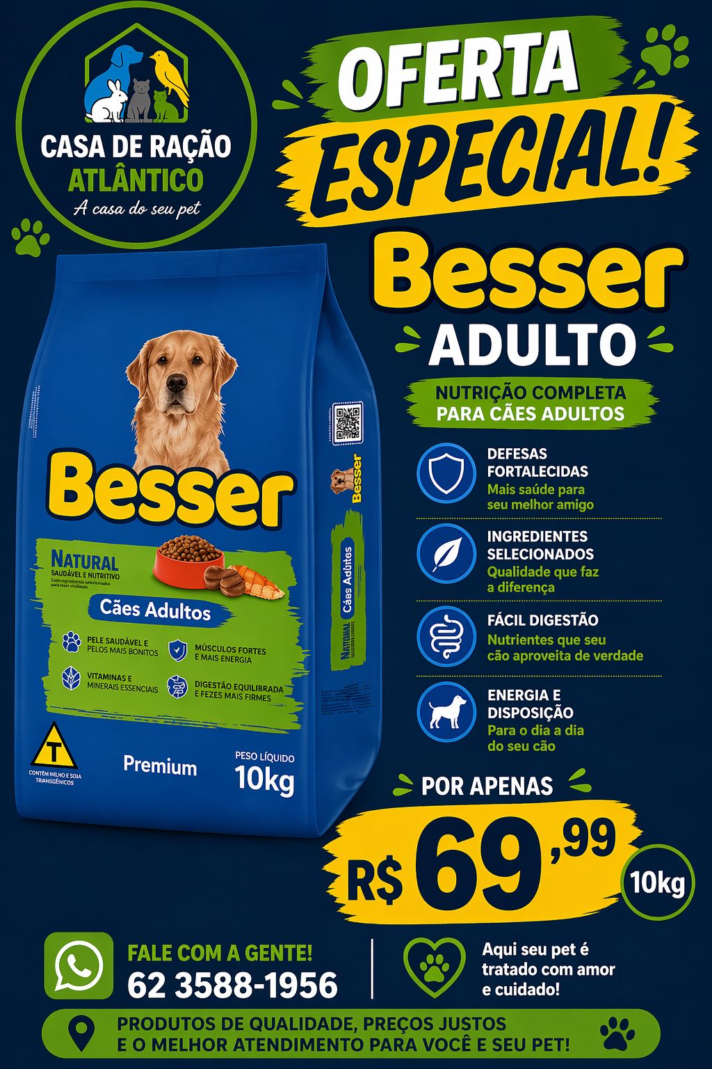 Promoção - Casa de Ração Atlântico em Goiânia