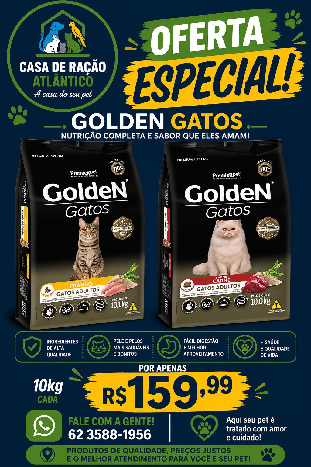 Promoção - Casa de Ração Atlântico em Goiânia