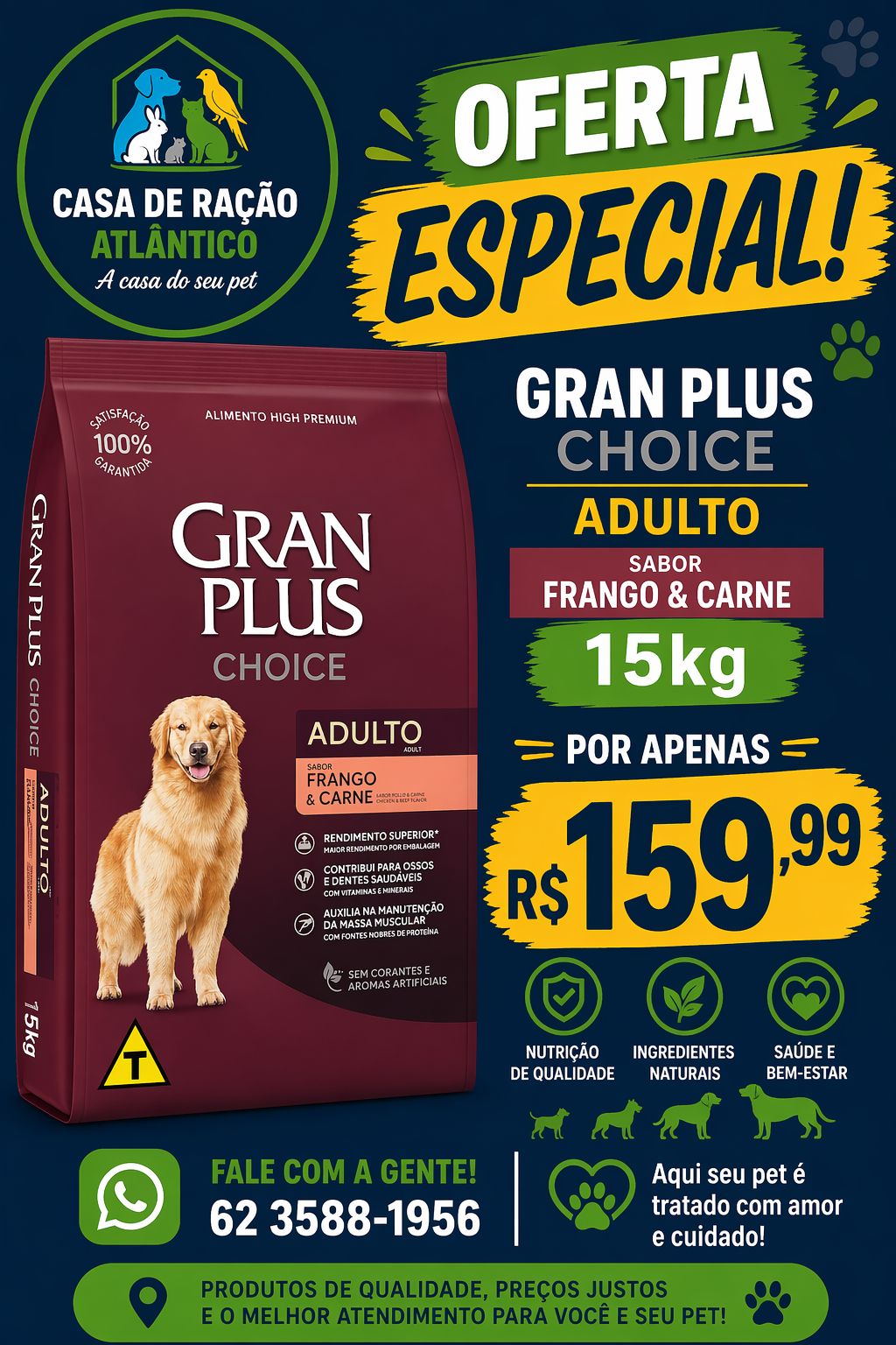 Promoção - Casa de Ração Atlântico em Goiânia