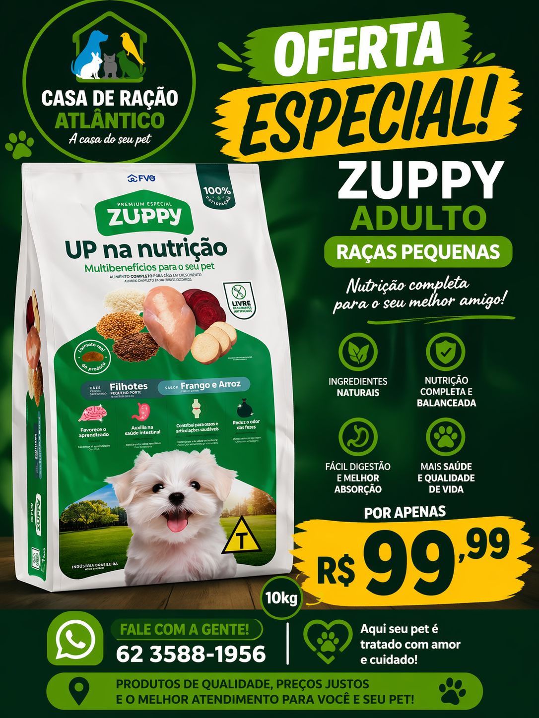 Promoção - Casa de Ração Atlântico em Goiânia