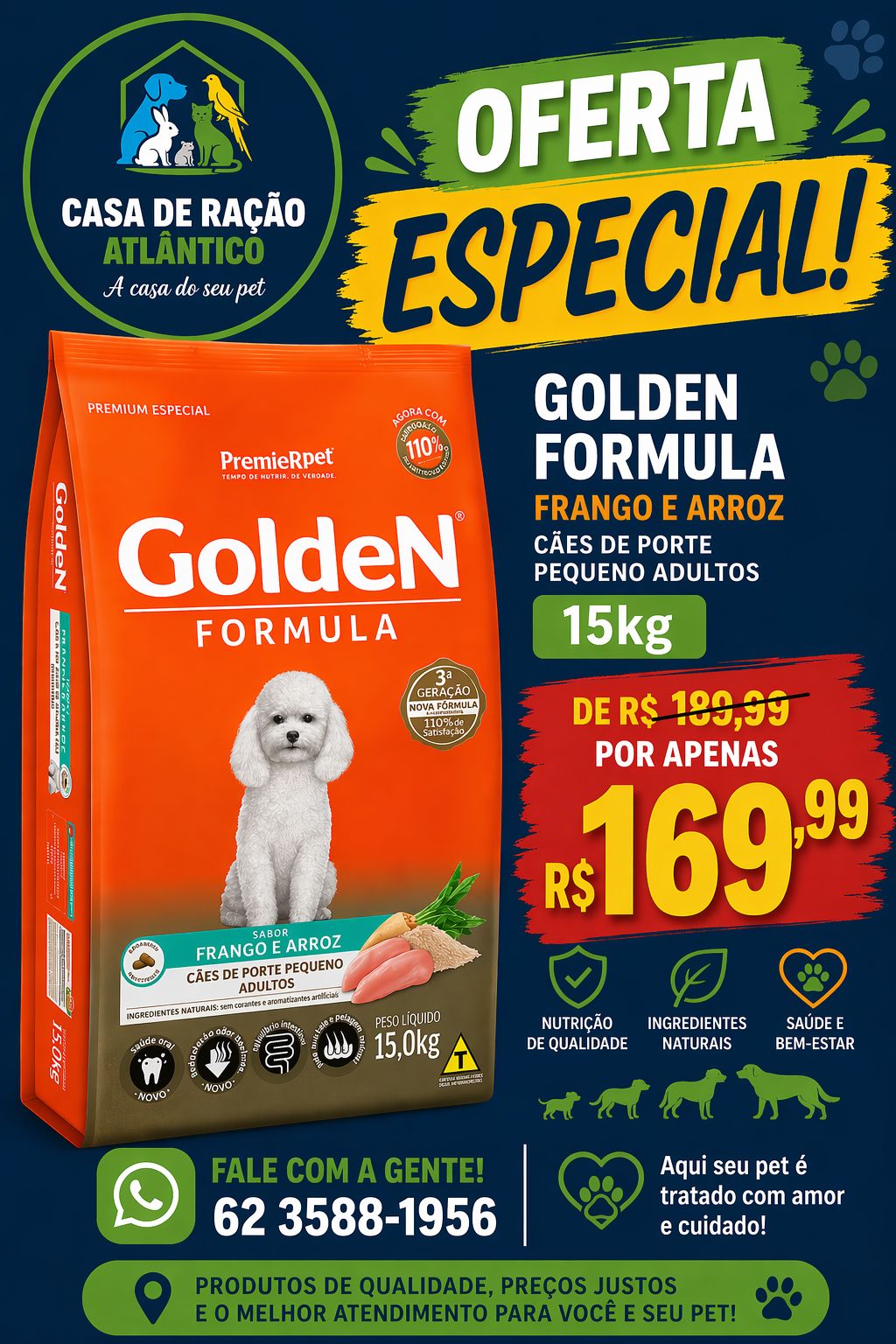 Promoção - Casa de Ração Atlântico em Goiânia